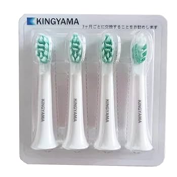 Amazon.co.jp: 電動歯ブラシ 専用替えブラシ KINGYAMA対応4本入